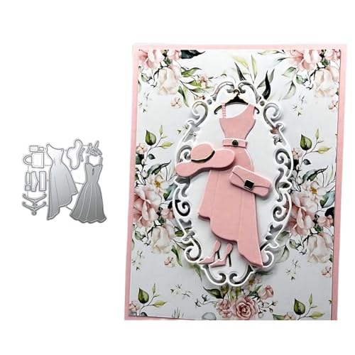 Kleid Metall Stanzschablone, Stanzformen, Stanzbögen, Prägeschablonen, Cutting Die Set, Stanzschablonen für DIY Scrapbooking, Fotoalbum Dekorative Kleid Metall Stanzschablone, Stanzformen, Stanzbögen, Prägeschablonen, Cutting Die Set, Stanzschablonen für DIY Scrapbooking, Fotoalbum Dekorative von Lotmouday