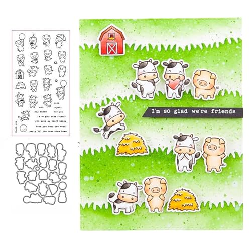 Kleine Kuh und Schwein Stempel und Stanzen Set, Stempel Stanzformen Sets Scrapbooking Prägeschablone Für DIY Scrapbooking Kunsthandwerk Kleine Kuh und Schwein Stempel und Stanzen Set, Stempel Stanzformen Sets Scrapbooking Prägeschablone Für DIY Scrapbooking Kunsthandwerk von Lotmouday