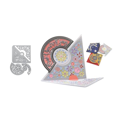 Kompass Metall Stanzschablone, Stanzformen, Stanzbögen, Prägeschablonen, Cutting Die Set, Stanzschablonen für DIY Scrapbooking, Fotoalbum Dekorative von Lotmouday