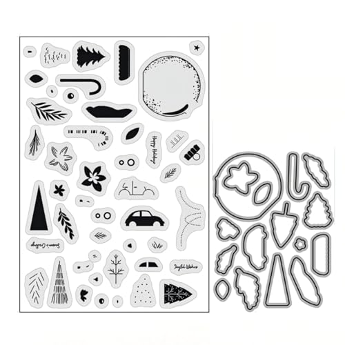 Kristallkugel Stempel und Stanzen Set, Stempel Stanzformen Sets Scrapbooking Prägeschablone Für DIY Scrapbooking Kunsthandwerk von Lotmouday