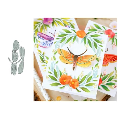 Libellen Metall Stanzschablone, Stanzformen, Stanzbögen, Prägeschablonen, Cutting Die Set, Stanzschablonen für DIY Scrapbooking, Fotoalbum Dekorative von Lotmouday
