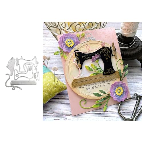 Nähmaschine Metall Stanzschablone, Stanzformen, Stanzbögen, Prägeschablonen, Cutting Die Set, Stanzschablonen für DIY Scrapbooking, Fotoalbum Dekorative Nähmaschine Metall Stanzschablone, Stanzformen, Stanzbögen, Prägeschablonen, Cutting Die Set, Stanzschablonen für DIY Scrapbooking, Fotoalbum Dekorative von Lotmouday
