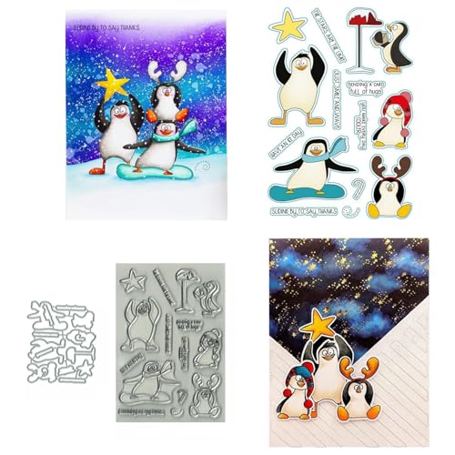 Penguins Stempel und Stanzen Set, Stempel Stanzformen Sets Scrapbooking Prägeschablone Für DIY Scrapbooking Kunsthandwerk Penguins Stempel und Stanzen Set, Stempel Stanzformen Sets Scrapbooking Prägeschablone Für DIY Scrapbooking Kunsthandwerk von Lotmouday