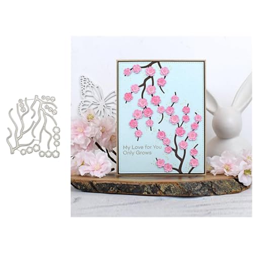 Pfirsichblüte Metall Stanzschablone, Stanzformen, Stanzbögen, Prägeschablonen, Cutting Die Set, Stanzschablonen für DIY Scrapbooking, Fotoalbum Dekorative Pfirsichblüte Metall Stanzschablone, Stanzformen, Stanzbögen, Prägeschablonen, Cutting Die Set, Stanzschablonen für DIY Scrapbooking, Fotoalbum Dekorative von Lotmouday