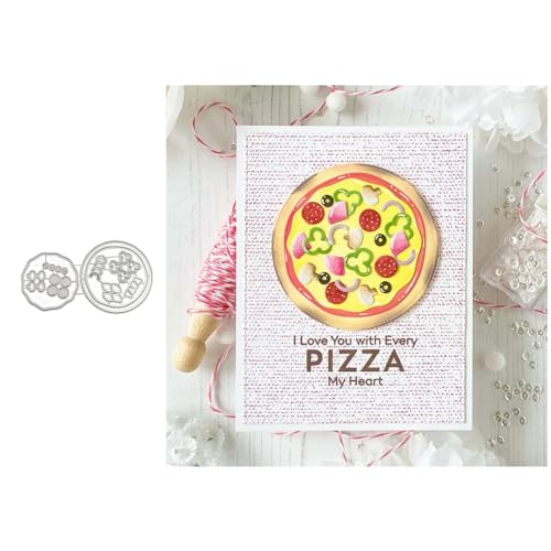 Pizza Metall Stanzschablone, Stanzformen, Stanzbögen, Prägeschablonen, Cutting Die Set, Stanzschablonen für DIY Scrapbooking, Fotoalbum Dekorative Pizza Metall Stanzschablone, Stanzformen, Stanzbögen, Prägeschablonen, Cutting Die Set, Stanzschablonen für DIY Scrapbooking, Fotoalbum Dekorative von Lotmouday