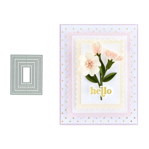 Rahmen Metall Stanzschablone, Stanzformen, Stanzbögen, Prägeschablonen, Cutting Die Set, Stanzschablonen für DIY Scrapbooking, Fotoalbum Dekorative Rahmen Metall Stanzschablone, Stanzformen, Stanzbögen, Prägeschablonen, Cutting Die Set, Stanzschablonen für DIY Scrapbooking, Fotoalbum Dekorative von Lotmouday