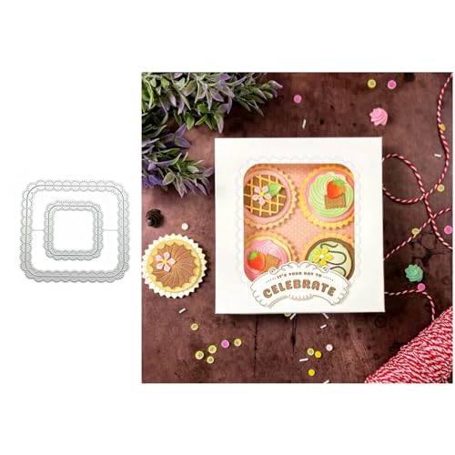 Rahmen Metall Stanzschablone, Stanzformen, Stanzbögen, Prägeschablonen, Cutting Die Set, Stanzschablonen für DIY Scrapbooking, Fotoalbum Dekorative von Lotmouday