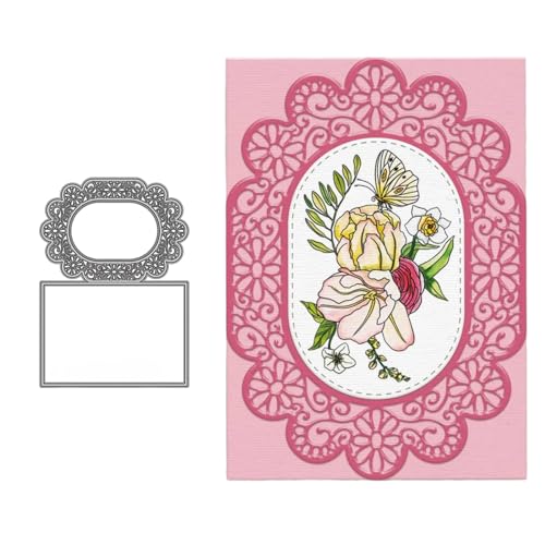 Rahmen Metall Stanzschablone, Stanzformen, Stanzbögen, Prägeschablonen, Cutting Die Set, Stanzschablonen für DIY Scrapbooking, Fotoalbum Dekorative von Lotmouday