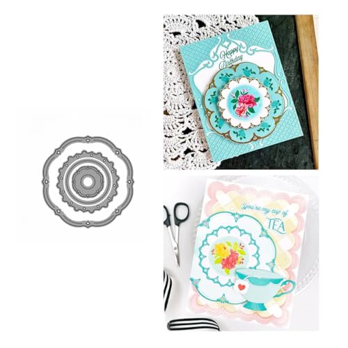 Rahmen Metall Stanzschablone, Stanzformen, Stanzbögen, Prägeschablonen, Cutting Die Set, Stanzschablonen für DIY Scrapbooking, Fotoalbum Dekorative Rahmen Metall Stanzschablone, Stanzformen, Stanzbögen, Prägeschablonen, Cutting Die Set, Stanzschablonen für DIY Scrapbooking, Fotoalbum Dekorative von Lotmouday