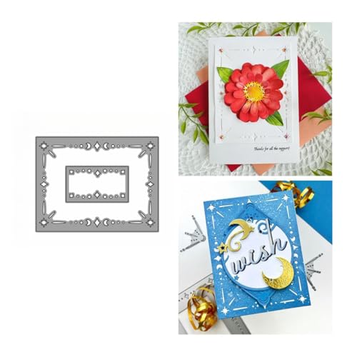 Rahmen Metall Stanzschablone, Stanzformen, Stanzbögen, Prägeschablonen, Cutting Die Set, Stanzschablonen für DIY Scrapbooking, Fotoalbum Dekorative Rahmen Metall Stanzschablone, Stanzformen, Stanzbögen, Prägeschablonen, Cutting Die Set, Stanzschablonen für DIY Scrapbooking, Fotoalbum Dekorative von Lotmouday