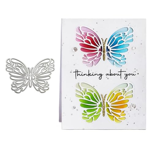 Schmetterling Metall Stanzschablone, Stanzformen, Stanzbögen, Prägeschablonen, Cutting Die Set, Stanzschablonen für DIY Scrapbooking, Fotoalbum Dekorative von Lotmouday