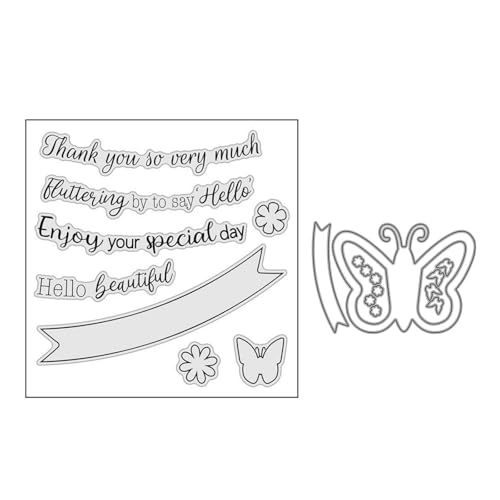 Schmetterling Stempel und Stanzen Set, Stempel Stanzformen Sets Scrapbooking Prägeschablone Für DIY Scrapbooking Kunsthandwerk Schmetterling Stempel und Stanzen Set, Stempel Stanzformen Sets Scrapbooking Prägeschablone Für DIY Scrapbooking Kunsthandwerk von Lotmouday