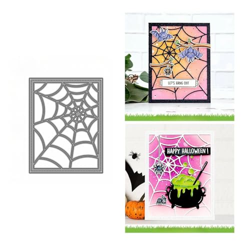 Spinnennetz Rahmen Metall Stanzschablone, Stanzformen, Stanzbögen, Prägeschablonen, Cutting Die Set, Stanzschablonen für DIY Scrapbooking, Fotoalbum Dekorative von Lotmouday