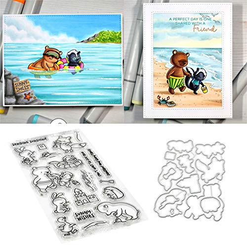 Strandtiere Stempel und Stanzen Set, Stempel Stanzformen Sets Scrapbooking Prägeschablone Für DIY Scrapbooking Kunsthandwerk Strandtiere Stempel und Stanzen Set, Stempel Stanzformen Sets Scrapbooking Prägeschablone Für DIY Scrapbooking Kunsthandwerk von Lotmouday