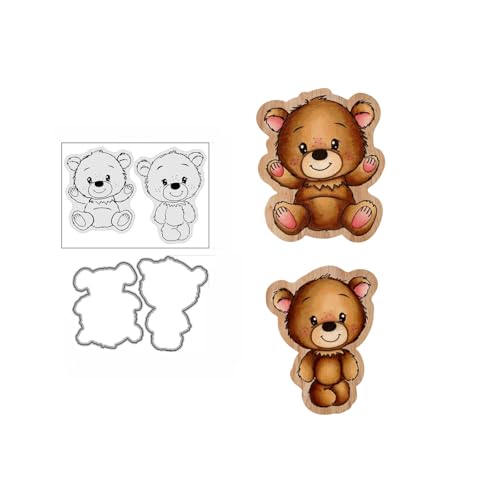 Süße Bären Stempel und Stanzen Set, Stempel Stanzformen Sets Scrapbooking Prägeschablone Für DIY Scrapbooking Kunsthandwerk Süße Bären Stempel und Stanzen Set, Stempel Stanzformen Sets Scrapbooking Prägeschablone Für DIY Scrapbooking Kunsthandwerk von Lotmouday