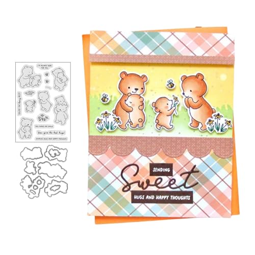 Süße Bären Stempel und Stanzen Set, Stempel Stanzformen Sets Scrapbooking Prägeschablone Für DIY Scrapbooking Kunsthandwerk Süße Bären Stempel und Stanzen Set, Stempel Stanzformen Sets Scrapbooking Prägeschablone Für DIY Scrapbooking Kunsthandwerk von Lotmouday