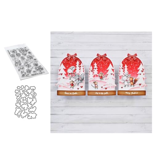 Süße Tiere Stempel und Stanzen Set, Stempel Stanzformen Sets Scrapbooking Prägeschablone Für DIY Scrapbooking Kunsthandwerk Süße Tiere Stempel und Stanzen Set, Stempel Stanzformen Sets Scrapbooking Prägeschablone Für DIY Scrapbooking Kunsthandwerk von Lotmouday