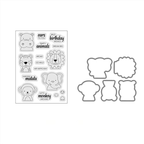 Süße Tiere Stempel und Stanzen Set, Stempel Stanzformen Sets Scrapbooking Prägeschablone Für DIY Scrapbooking Kunsthandwerk Süße Tiere Stempel und Stanzen Set, Stempel Stanzformen Sets Scrapbooking Prägeschablone Für DIY Scrapbooking Kunsthandwerk von Lotmouday