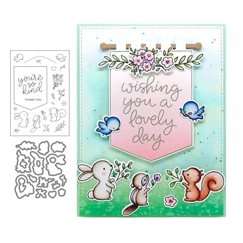 Süße Tiere Stempel und Stanzen Set, Stempel Stanzformen Sets Scrapbooking Prägeschablone Für DIY Scrapbooking Kunsthandwerk Süße Tiere Stempel und Stanzen Set, Stempel Stanzformen Sets Scrapbooking Prägeschablone Für DIY Scrapbooking Kunsthandwerk von Lotmouday