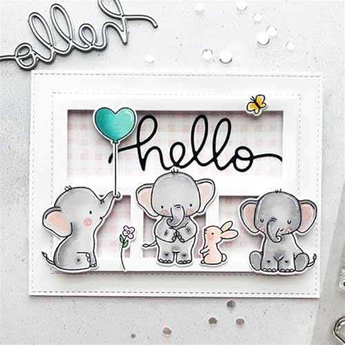 Süßer Elefant Stempel und Stanzen Set, Stempel Stanzformen Sets Scrapbooking Prägeschablone Für DIY Scrapbooking Kunsthandwerk Süßer Elefant Stempel und Stanzen Set, Stempel Stanzformen Sets Scrapbooking Prägeschablone Für DIY Scrapbooking Kunsthandwerk von Lotmouday