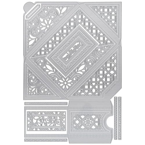 Tortenschachtel Metall Stanzschablone, Stanzformen, Stanzbögen, Prägeschablonen, Cutting Die Set, Stanzschablonen für DIY Scrapbooking, Fotoalbum Dekorative von Lotmouday