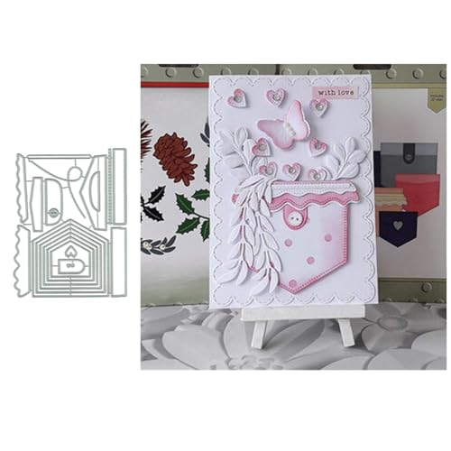 Umschlag Metall Stanzschablone, Stanzformen, Stanzbögen, Prägeschablonen, Cutting Die Set, Stanzschablonen für DIY Scrapbooking, Fotoalbum Dekorative von Lotmouday