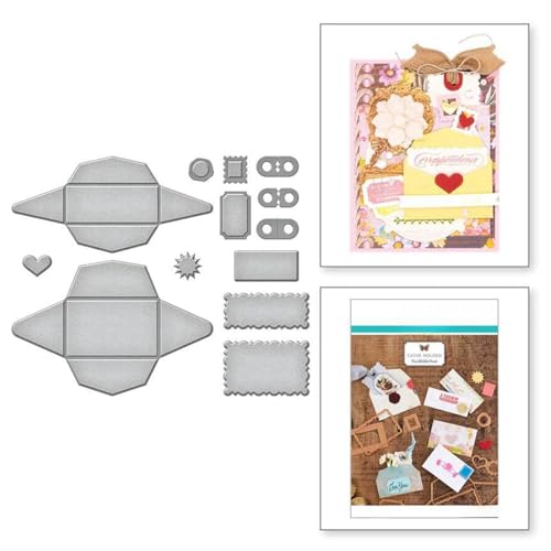 Umschlag Metall Stanzschablone, Stanzformen, Stanzbögen, Prägeschablonen, Cutting Die Set, Stanzschablonen für DIY Scrapbooking, Fotoalbum Dekorative Umschlag Metall Stanzschablone, Stanzformen, Stanzbögen, Prägeschablonen, Cutting Die Set, Stanzschablonen für DIY Scrapbooking, Fotoalbum Dekorative von Lotmouday