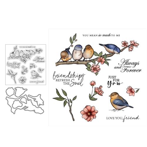 Vogelblume Stempel und Stanzen Set, Stempel Stanzformen Sets Scrapbooking Prägeschablone Für DIY Scrapbooking Kunsthandwerk Vogelblume Stempel und Stanzen Set, Stempel Stanzformen Sets Scrapbooking Prägeschablone Für DIY Scrapbooking Kunsthandwerk von Lotmouday