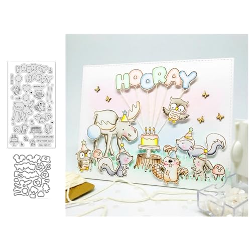 Waldparty Stempel und Stanzen Set, Stempel Stanzformen Sets Scrapbooking Prägeschablone Für DIY Scrapbooking Kunsthandwerk Waldparty Stempel und Stanzen Set, Stempel Stanzformen Sets Scrapbooking Prägeschablone Für DIY Scrapbooking Kunsthandwerk von Lotmouday