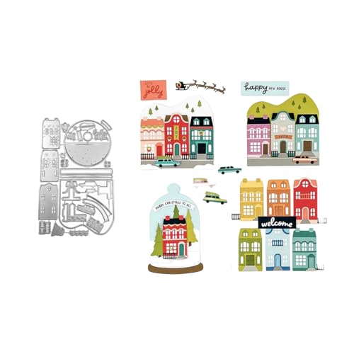 Weihnachten Dekor Metall Stanzschablone, Stanzformen, Stanzbögen, Prägeschablonen, Cutting Die Set, Stanzschablonen für DIY Scrapbooking, Fotoalbum Dekorative von Lotmouday