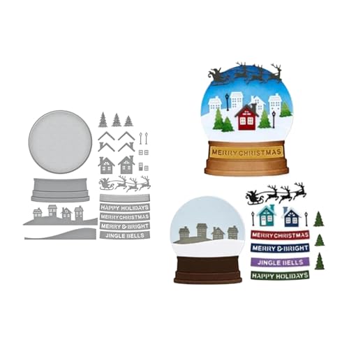 Weihnachten Metall Stanzschablone, Stanzformen, Stanzbögen, Prägeschablonen, Cutting Die Set, Stanzschablonen für DIY Scrapbooking, Fotoalbum Dekorative von Lotmouday