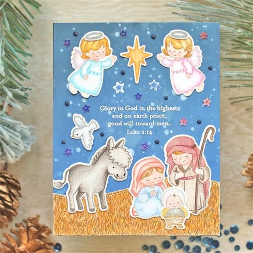 Weihnachten Stempel und Stanzen Set, Stempel Stanzformen Sets Scrapbooking Prägeschablone Für DIY Scrapbooking Kunsthandwerk Weihnachten Stempel und Stanzen Set, Stempel Stanzformen Sets Scrapbooking Prägeschablone Für DIY Scrapbooking Kunsthandwerk von Lotmouday