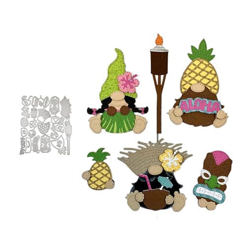 Weihnachten Wichtel Metall Stanzschablone, Stanzformen, Stanzbögen, Prägeschablonen, Cutting Die Set, Stanzschablonen für DIY Scrapbooking, Fotoalbum Dekorative von Lotmouday