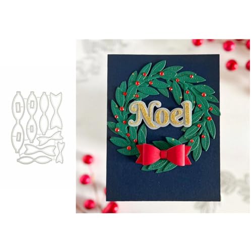 Weihnachts Blume Metall Stanzschablone, Stanzformen, Stanzbögen, Prägeschablonen, Cutting Die Set, Stanzschablonen für DIY Scrapbooking, Fotoalbum Dekorative von Lotmouday