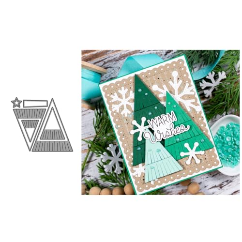 Weihnachtsbaum Metall Stanzschablone, Stanzformen, Stanzbögen, Prägeschablonen, Cutting Die Set, Stanzschablonen für DIY Scrapbooking, Fotoalbum Dekorative von Lotmouday
