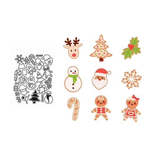 Weihnachtsdekoration Metall Stanzschablone, Stanzformen, Stanzbögen, Prägeschablonen, Cutting Die Set, Stanzschablonen für DIY Scrapbooking, Fotoalbum Dekorative Weihnachtsdekoration Metall Stanzschablone, Stanzformen, Stanzbögen, Prägeschablonen, Cutting Die Set, Stanzschablonen für DIY Scrapbooking, Fotoalbum Dekorative von Lotmouday