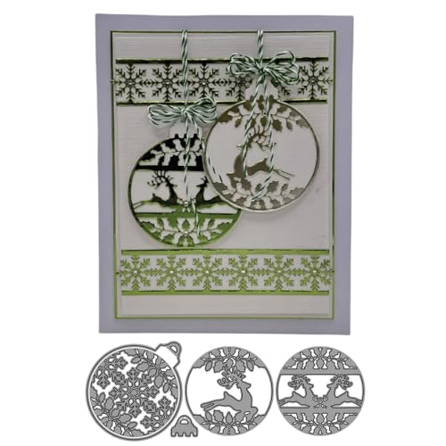 Weihnachtshirsch Metall Stanzschablone, Stanzformen, Stanzbögen, Prägeschablonen, Cutting Die Set, Stanzschablonen für DIY Scrapbooking, Fotoalbum Dekorative von Lotmouday