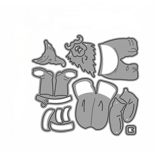 Weihnachtskleider Metall Stanzschablone, Stanzformen, Stanzbögen, Prägeschablonen, Cutting Die Set, Stanzschablonen für DIY Scrapbooking, Fotoalbum Dekorative von Lotmouday