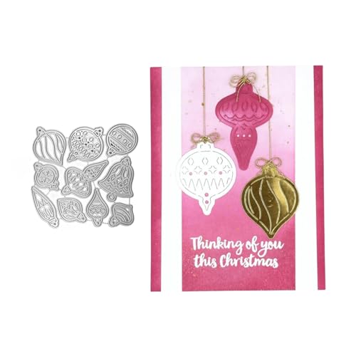 Weihnachtskugeln Metall Stanzschablone, Stanzformen, Stanzbögen, Prägeschablonen, Cutting Die Set, Stanzschablonen für DIY Scrapbooking, Fotoalbum Dekorative Weihnachtskugeln Metall Stanzschablone, Stanzformen, Stanzbögen, Prägeschablonen, Cutting Die Set, Stanzschablonen für DIY Scrapbooking, Fotoalbum Dekorative von Lotmouday