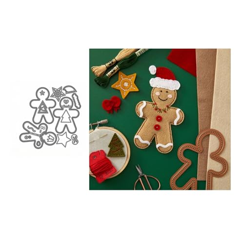 Weihnachtsplätzchen Metall Stanzschablone, Stanzformen, Stanzbögen, Prägeschablonen, Cutting Die Set, Stanzschablonen für DIY Scrapbooking, Fotoalbum Dekorative von Lotmouday