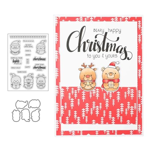 Weihnachtspuppen Stempel und Stanzen Set, Stempel Stanzformen Sets Scrapbooking Prägeschablone Für DIY Scrapbooking Kunsthandwerk Weihnachtspuppen Stempel und Stanzen Set, Stempel Stanzformen Sets Scrapbooking Prägeschablone Für DIY Scrapbooking Kunsthandwerk von Lotmouday