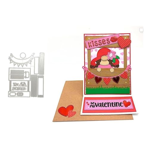 Weihnachtswichtel Metall Stanzschablone, Stanzformen, Stanzbögen, Prägeschablonen, Cutting Die Set, Stanzschablonen für DIY Scrapbooking, Fotoalbum Dekorative von Lotmouday