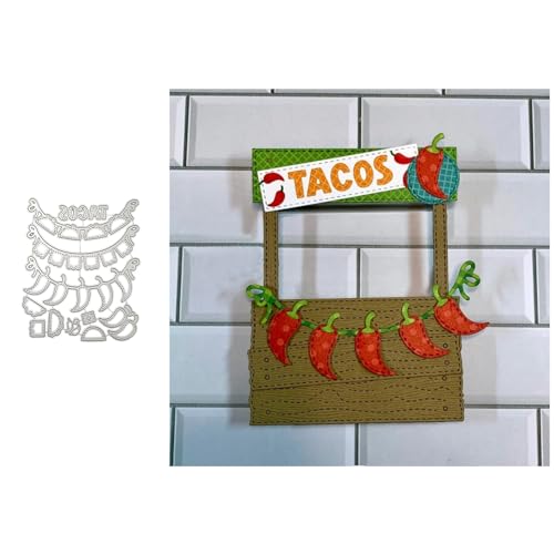 Weihnachtswichtel Metall Stanzschablone, Stanzformen, Stanzbögen, Prägeschablonen, Cutting Die Set, Stanzschablonen für DIY Scrapbooking, Fotoalbum Dekorative von Lotmouday