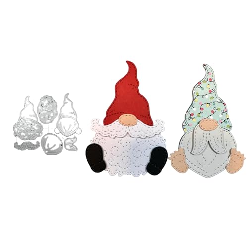 Weihnachtswichtel Metall Stanzschablone, Stanzformen, Stanzbögen, Prägeschablonen, Cutting Die Set, Stanzschablonen für DIY Scrapbooking, Fotoalbum Dekorative von Lotmouday