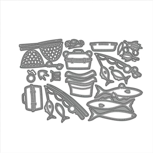 Weihnachtswichtel Metall Stanzschablone, Stanzformen, Stanzbögen, Prägeschablonen, Cutting Die Set, Stanzschablonen für DIY Scrapbooking, Fotoalbum Dekorative von Lotmouday