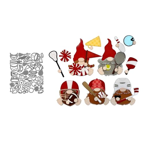 Weihnachtswichtel Metall Stanzschablone, Stanzformen, Stanzbögen, Prägeschablonen, Cutting Die Set, Stanzschablonen für DIY Scrapbooking, Fotoalbum Dekorative von Lotmouday