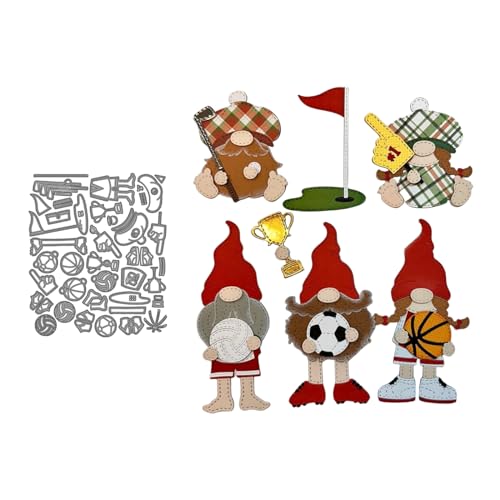 Weihnachtswichtel Metall Stanzschablone, Stanzformen, Stanzbögen, Prägeschablonen, Cutting Die Set, Stanzschablonen für DIY Scrapbooking, Fotoalbum Dekorative von Lotmouday
