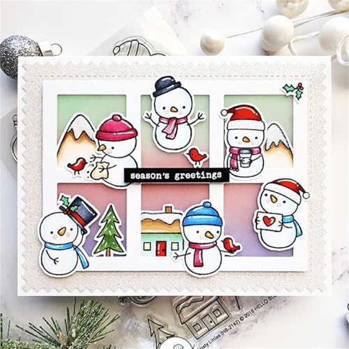 Winterschneemann Stempel und Stanzen Set, Stempel Stanzformen Sets Scrapbooking Prägeschablone Für DIY Scrapbooking Kunsthandwerk Winterschneemann Stempel und Stanzen Set, Stempel Stanzformen Sets Scrapbooking Prägeschablone Für DIY Scrapbooking Kunsthandwerk von Lotmouday