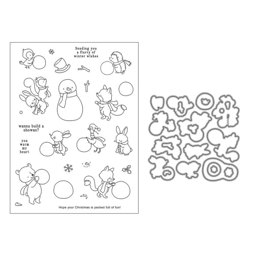 Winterschneemann Stempel und Stanzen Set, Stempel Stanzformen Sets Scrapbooking Prägeschablone Für DIY Scrapbooking Kunsthandwerk Winterschneemann Stempel und Stanzen Set, Stempel Stanzformen Sets Scrapbooking Prägeschablone Für DIY Scrapbooking Kunsthandwerk von Lotmouday
