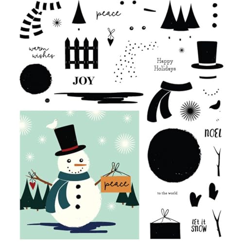 Winterschneemann Stempel und Stanzen Set, Stempel Stanzformen Sets Scrapbooking Prägeschablone Für DIY Scrapbooking Kunsthandwerk Winterschneemann Stempel und Stanzen Set, Stempel Stanzformen Sets Scrapbooking Prägeschablone Für DIY Scrapbooking Kunsthandwerk von Lotmouday